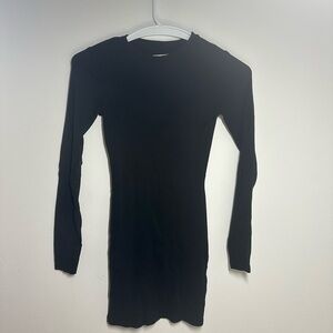 Black Long Sleeve Dress- XS